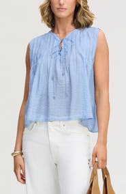 Sam Edelman Pintuck Sleeveless Top