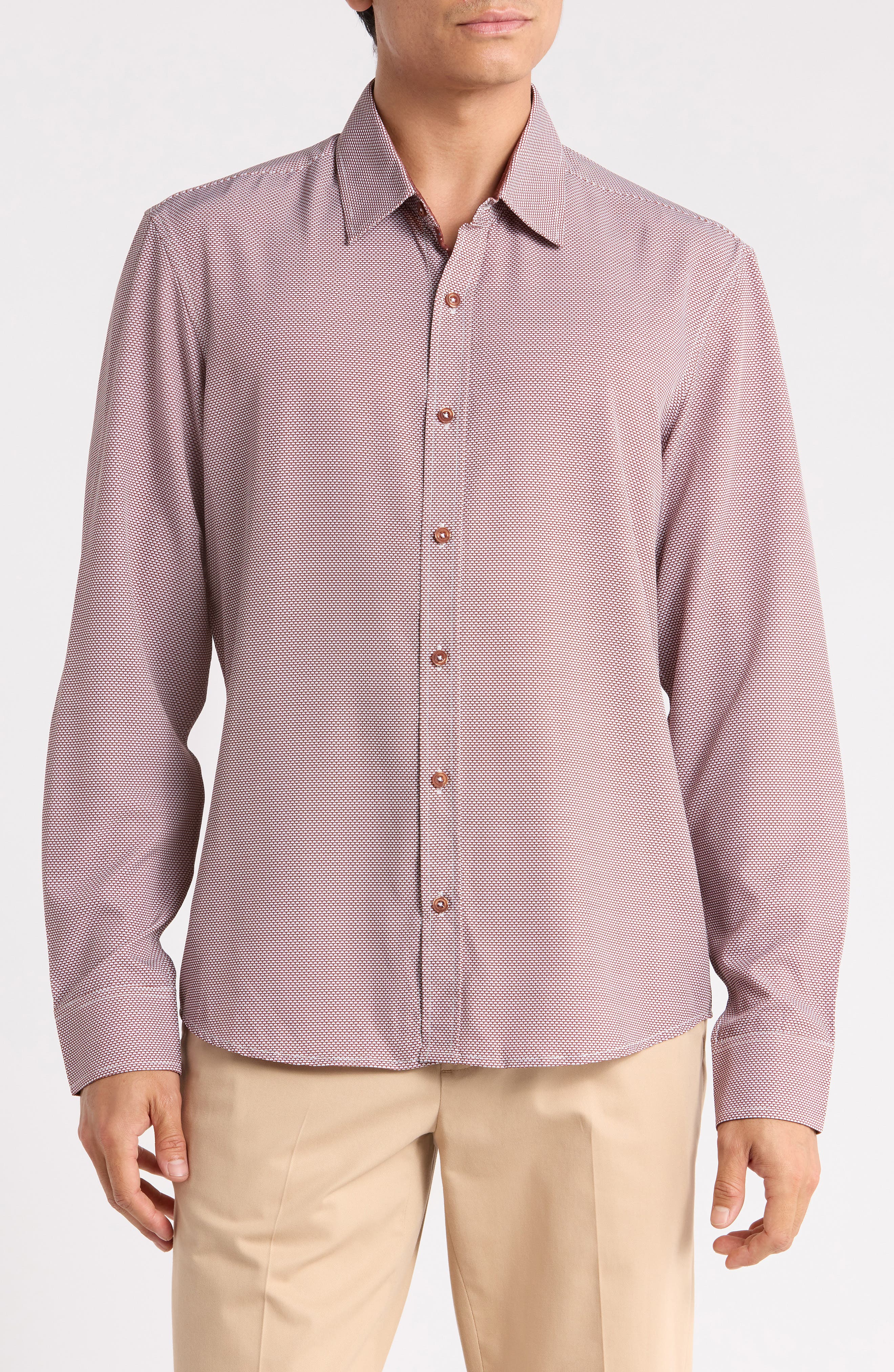Printed Performance Long Sleeve Shirt