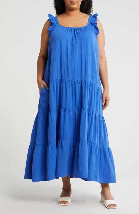 Caslon® Ruffle Strap Maxi Dress