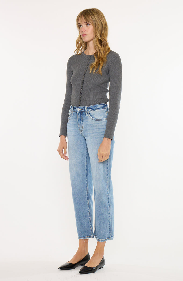 KanCan Melissa High Rise Slim Wide Leg Jeans, Alternate, color, Light Wash