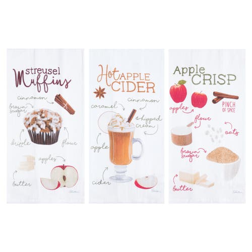 C & F Home C&f Home Apple Cider Crisp & Streusel Towel Set Of 3 In Multi