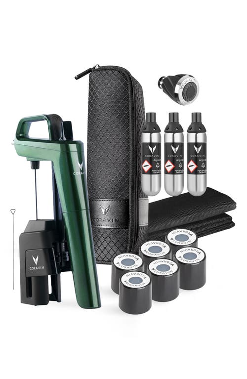 Coravin Timeless Six Plus Wine Preservation System in Forest Green 