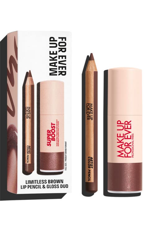 Limitless Brown Lip Liner & Lip Gloss Kit $39 Value