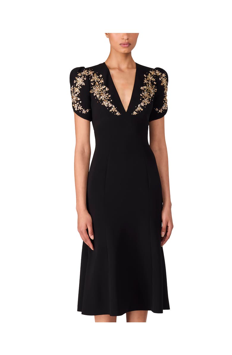 Jenny Packham Rosina Cocktail Dress, Alternate, color, Liquorice