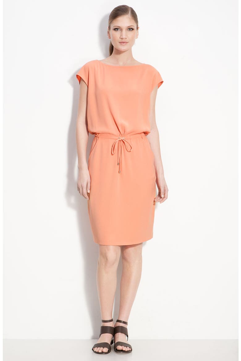 Bateau Neck Dress, Main, color, MANDARIN