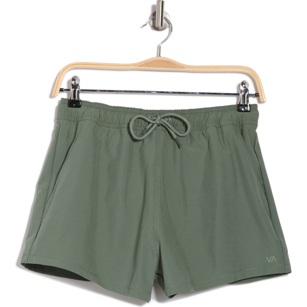 Rvca Wind Up Shorts In Jade