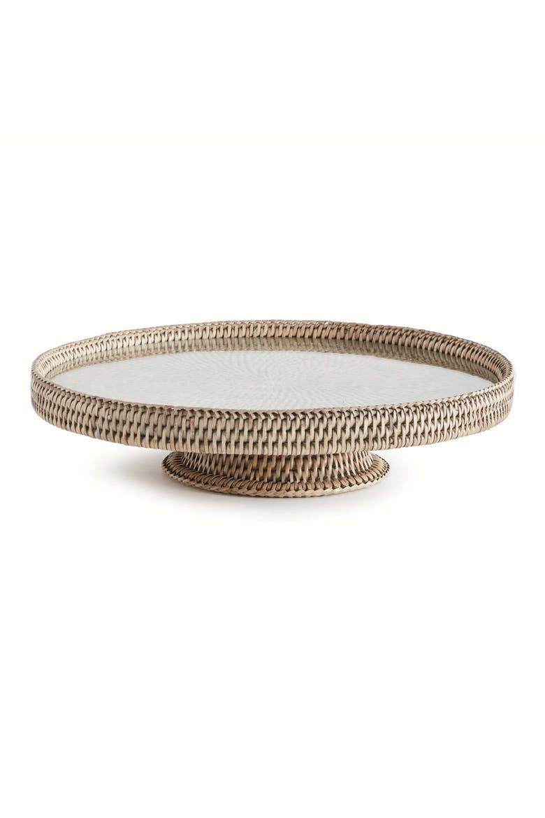 Burma Rattan Serving Stand, Main, color, Gray