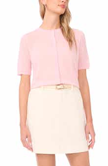 Sheer Short Sleeve Cardigan