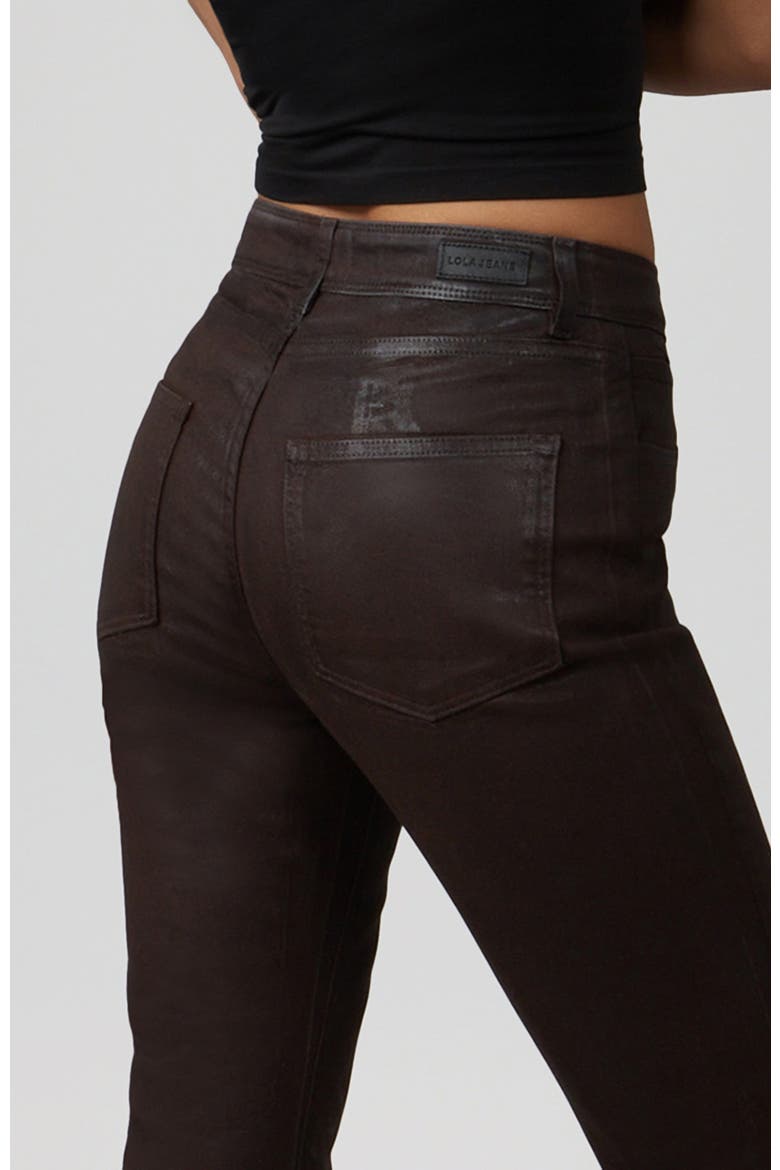 Billie High Rise Bootcut Jeans, Alternate, color, Coated Black Coffee