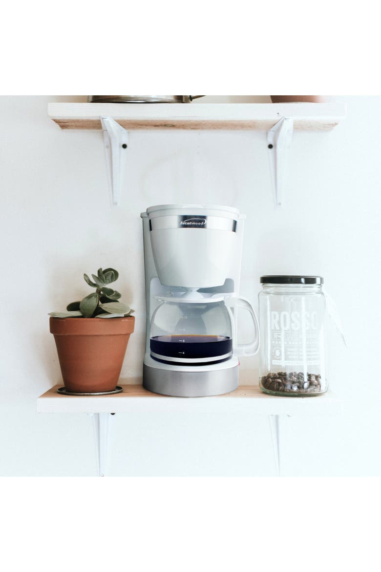 10 Cup 800 Watt Coffee Maker, Alternate, color, White
