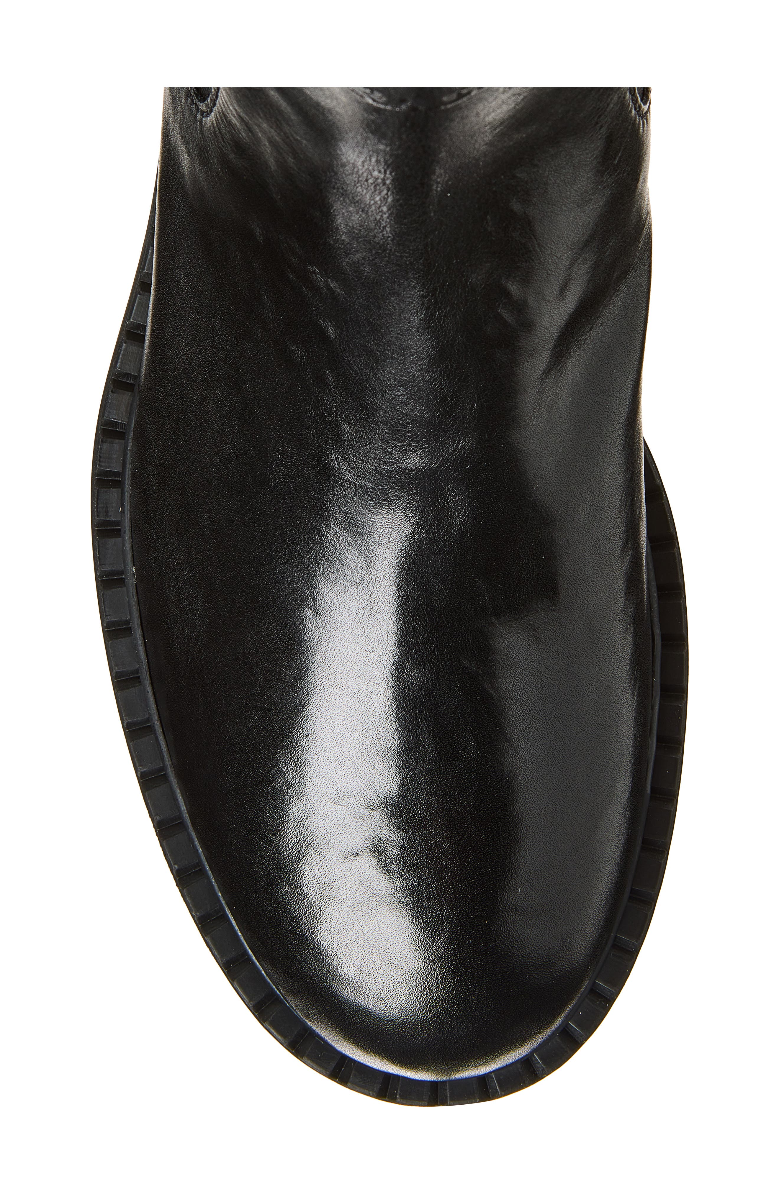 Chocolate Leather Chelsea Boot, Alternate, color, NERO
