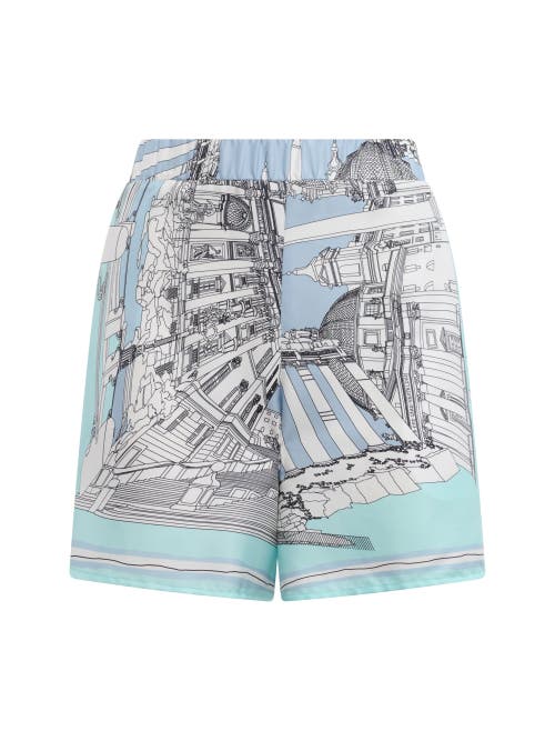 Callas Milano Juvia Rome Print Shorts In Multi