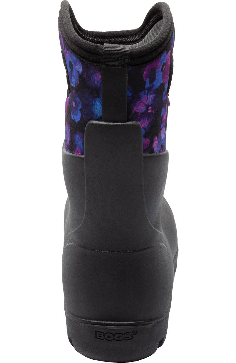Bogs Neo Classic Petals Mid Waterproof Insulated Rain Boot, Alternate, color,