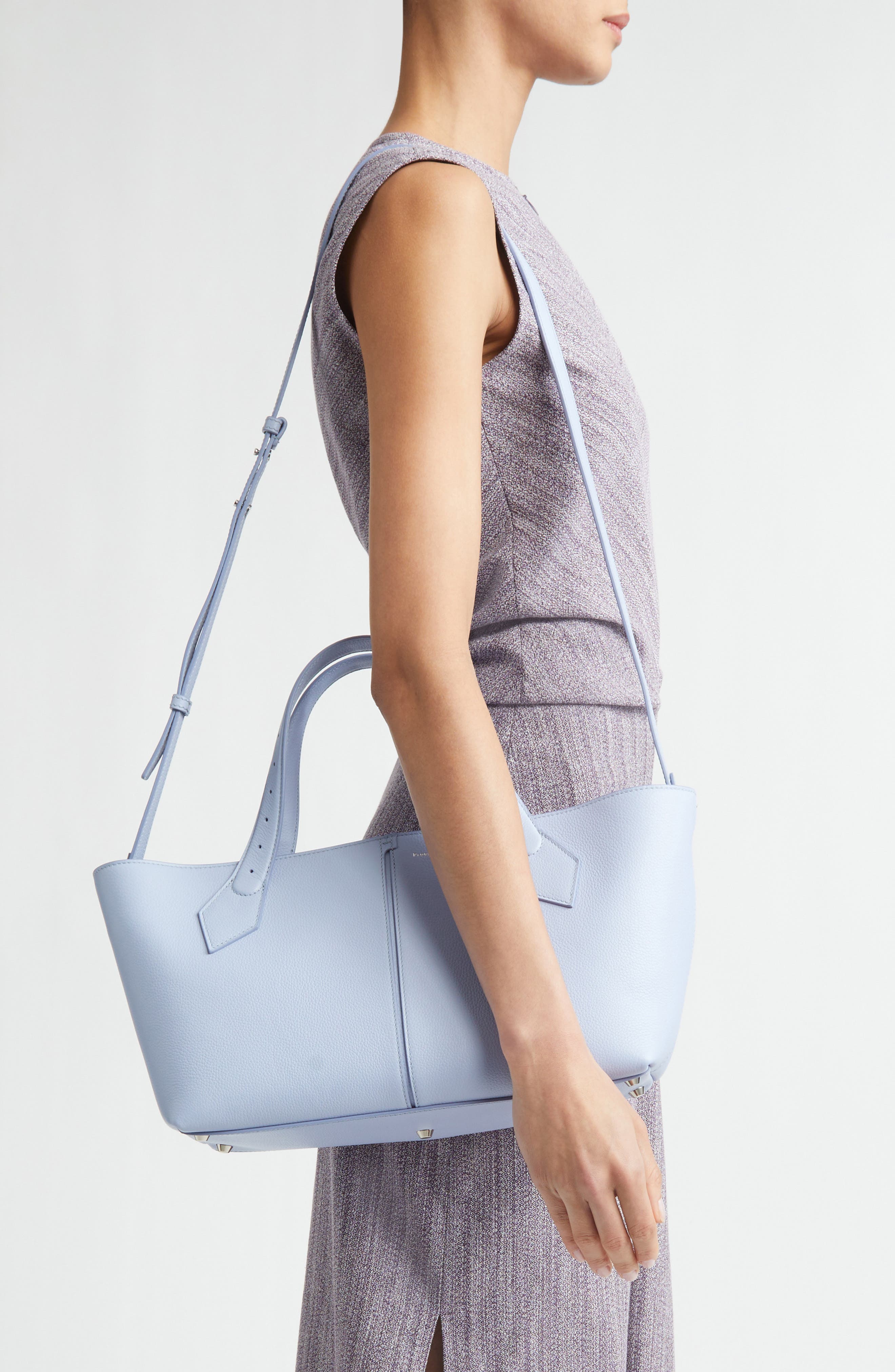 Proenza Schouler Chelsea Leather East/West Tote, Alternate, color, Wisteria