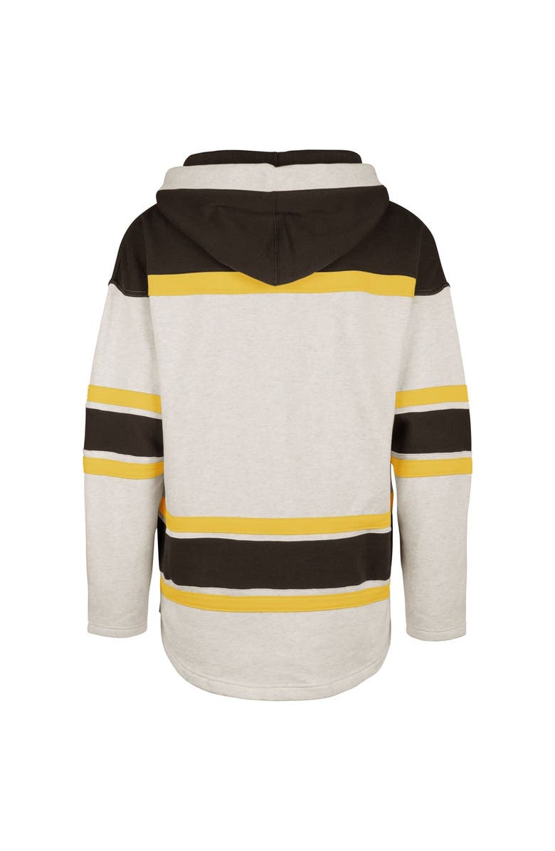 '47 Men's '47 Oatmeal Boston Bruins Rockaway Lacer Pullover Hoodie, Alternate, color, Oatmeal