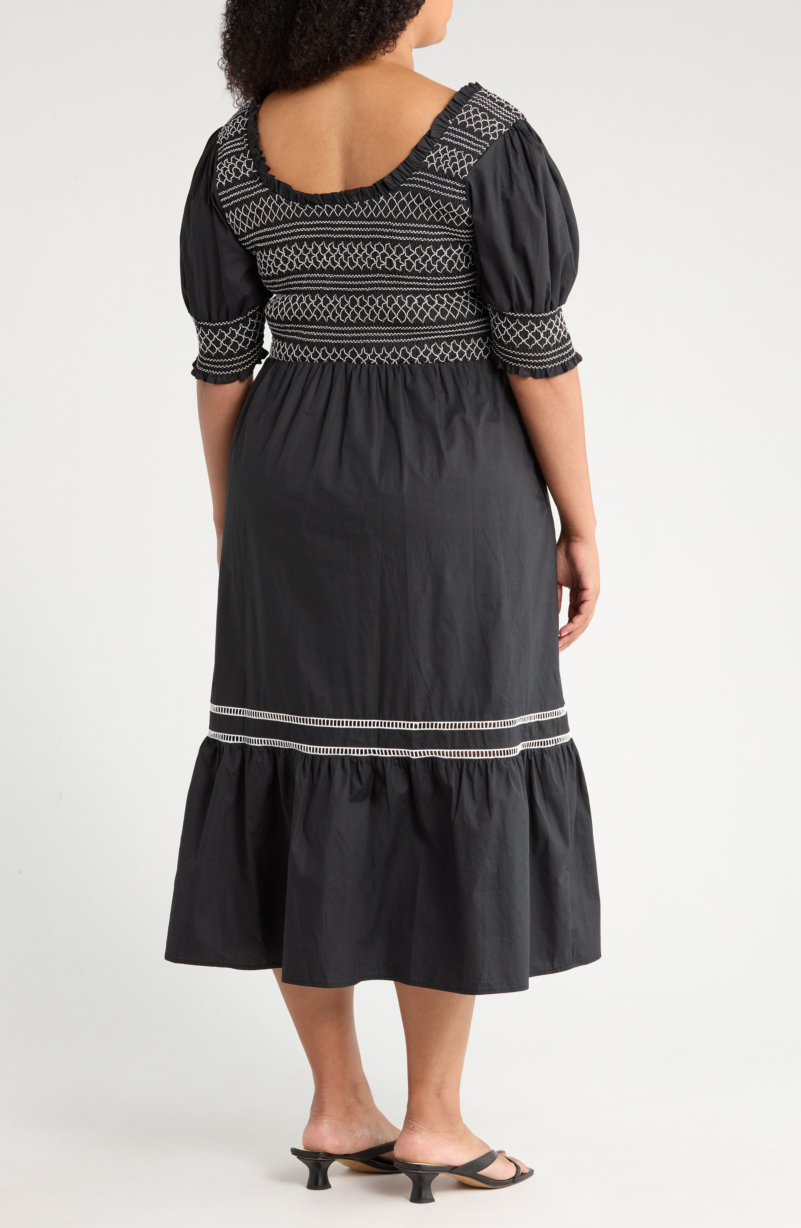 Carlene Smocked Midi Dress - image 2