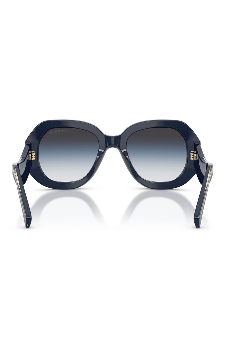 51mm Gradient Square Sunglasses, Alternate, color, BLUE / GREY BLUE BLACK