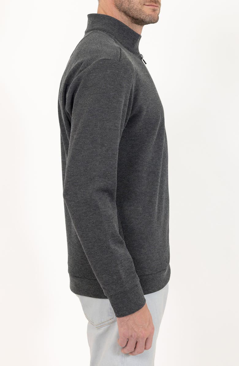 PINO BY PINOPORTE Casual Quarter Zip Pullover Sweater, Alternate, color, Charcoal