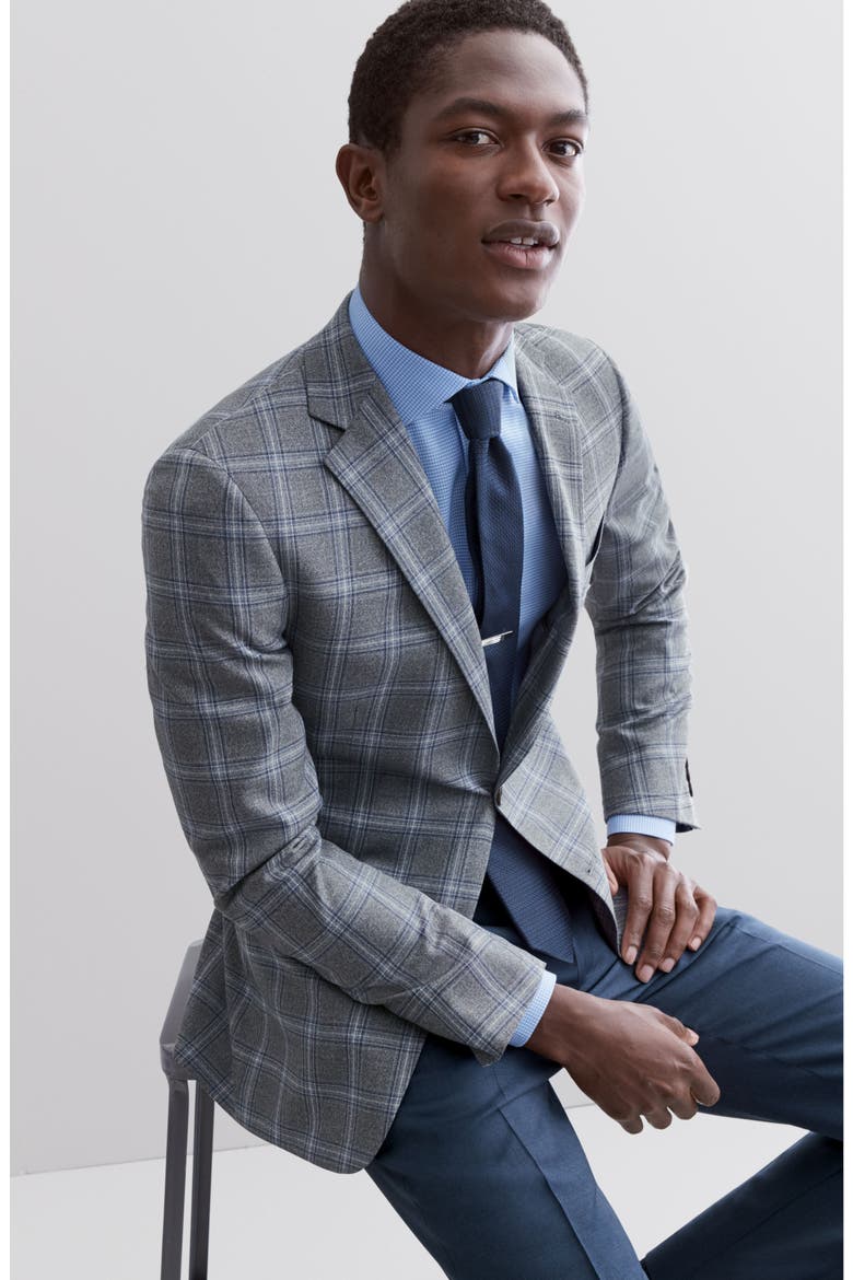 Men's Shop Tech-Smart Trim Fit Stretch Texture Dress Shirt, Alternate, color, BURGUNDY ROYALE