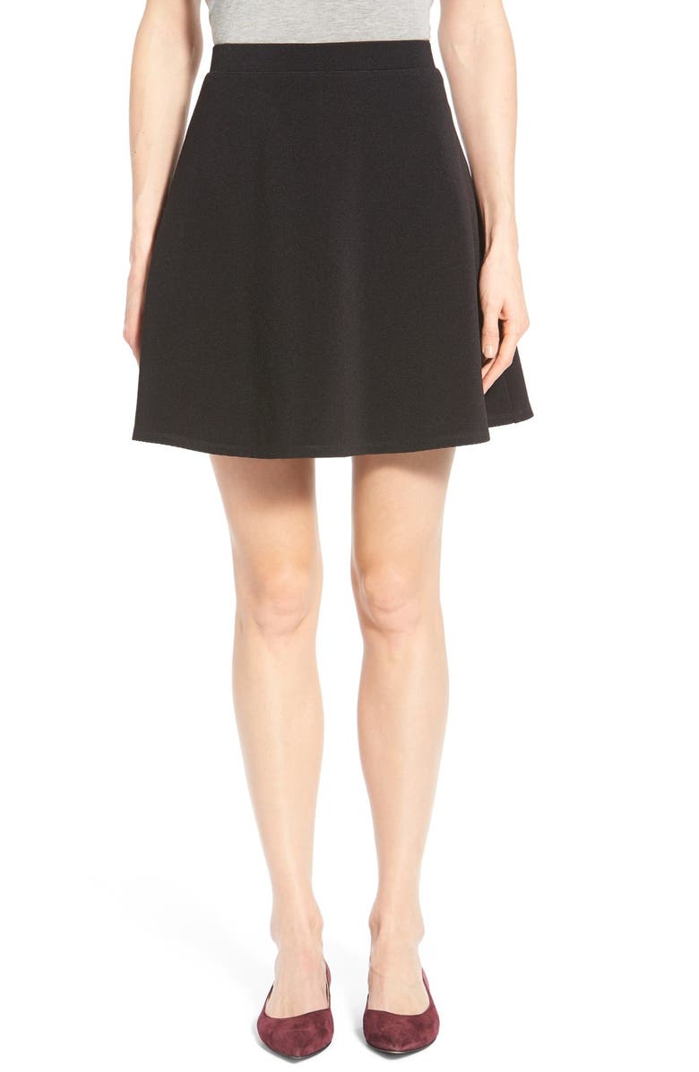 Halogen<sup>®</sup> Ponte Knit Skater Skirt, Main, color,
