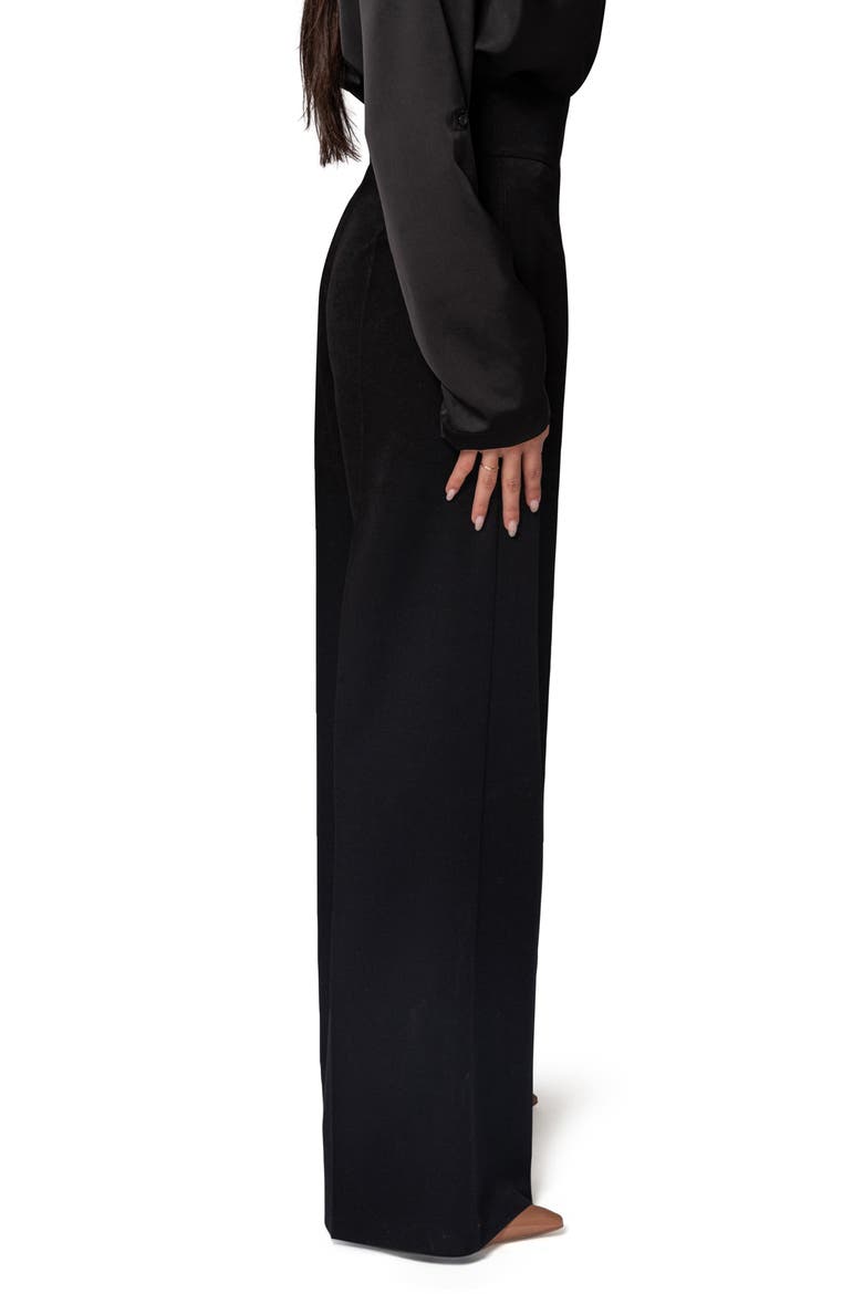 Novena Straight Leg Pants, Alternate, color, BLACK