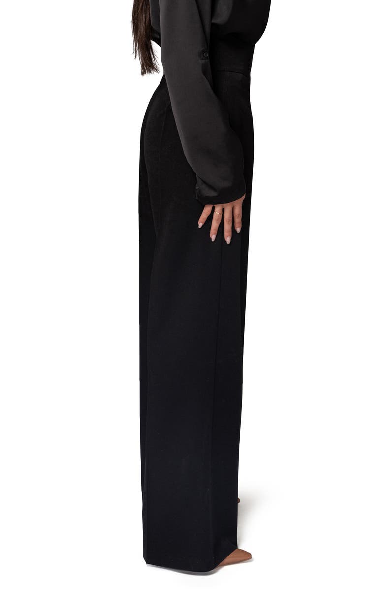 JLUXLABEL Novena Straight Leg Pants, Alternate, color, Black