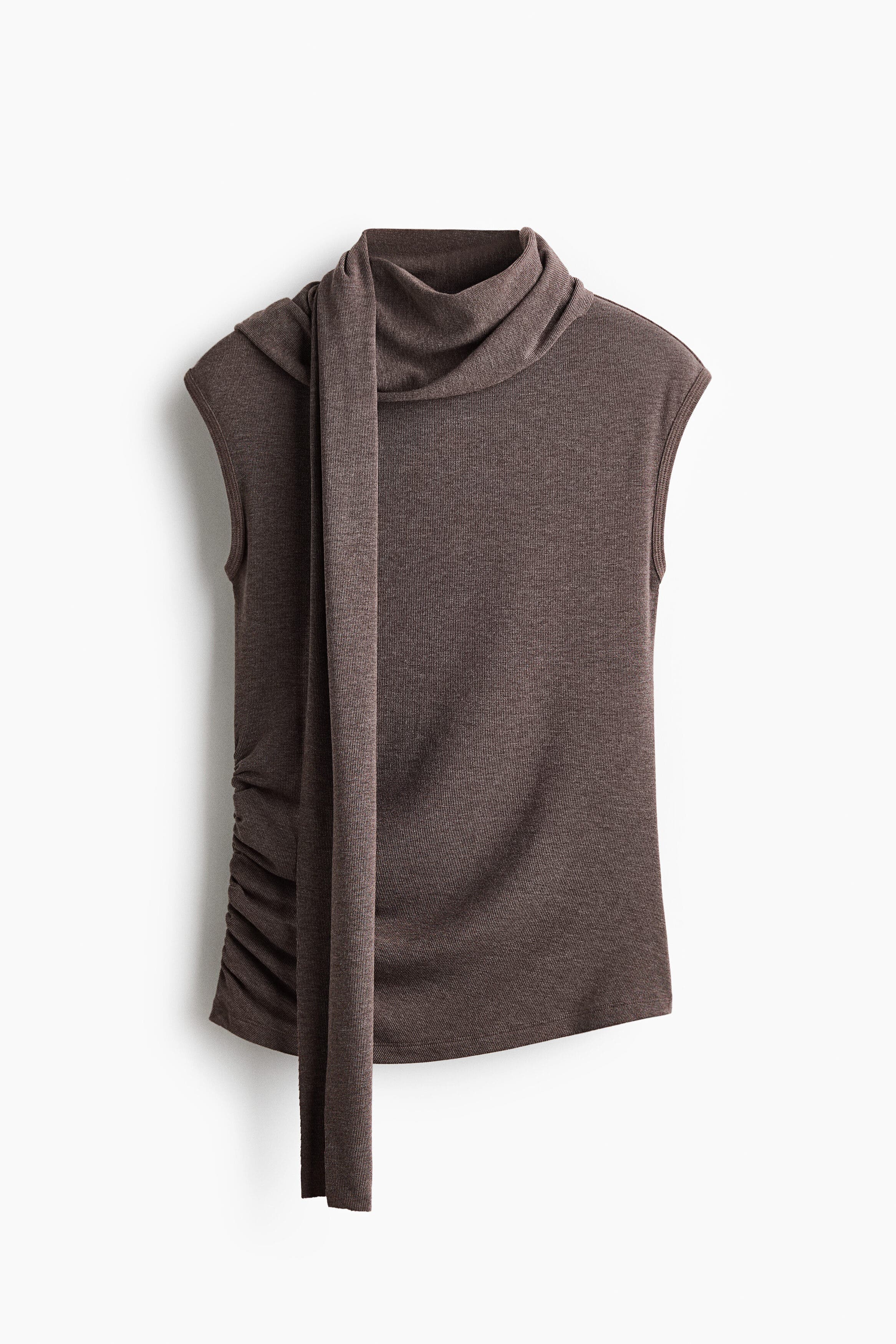 Scarf-collar Top - image 3