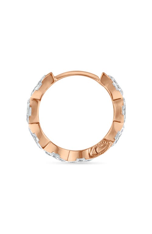 Maria Tash Diamond Marquise Single Hoop Earring In Gold