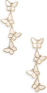 EYE CANDY LOS ANGELES Eleanor Flutter Butterfly Drop Earrings