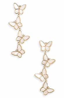 EYE CANDY LOS ANGELES Eleanor Flutter Butterfly Drop Earrings