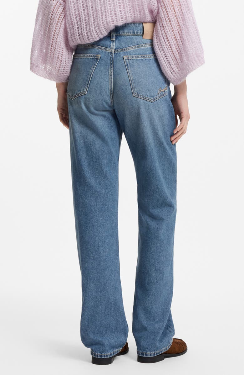 BOSS Orange Ada High Waist Wide Leg Jeans, Alternate, color, Open Blue