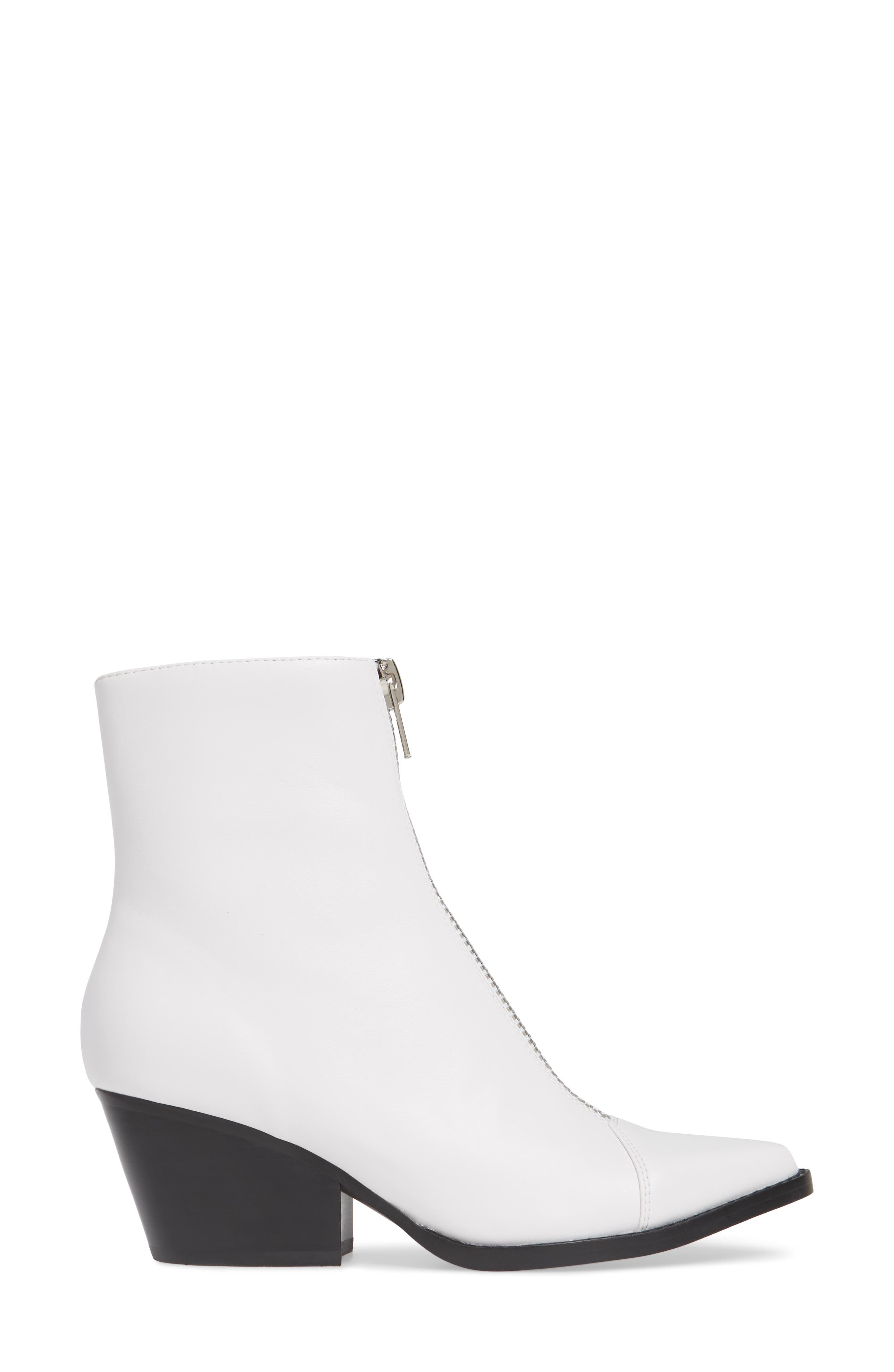 Landyn Zip Bootie, Alternate, color, WHITE