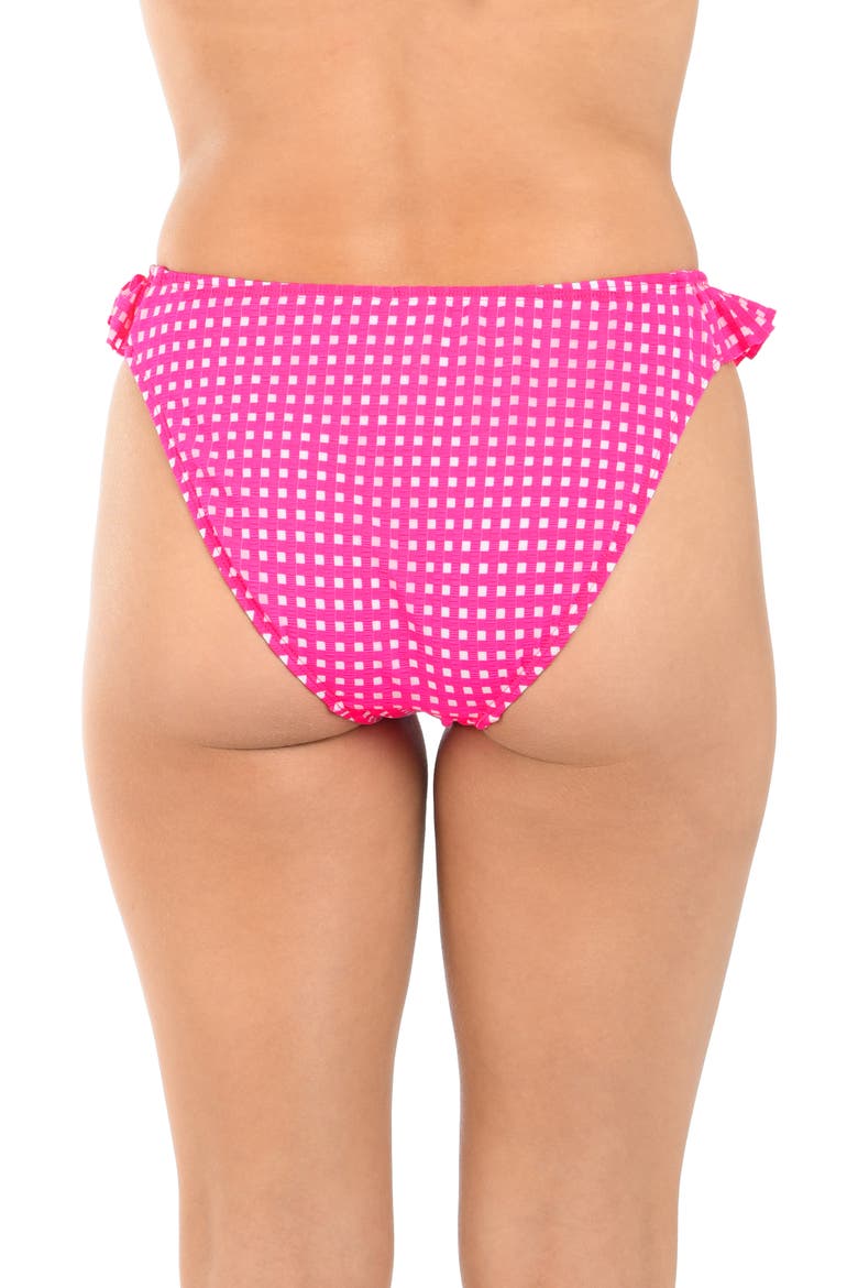 Picnic Ruffle Hipster Bikini Bottoms, Alternate, color, BRIGHT PINK
