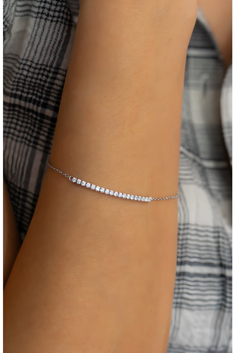 Petite Line Bracelet, Alternate, color, Silver