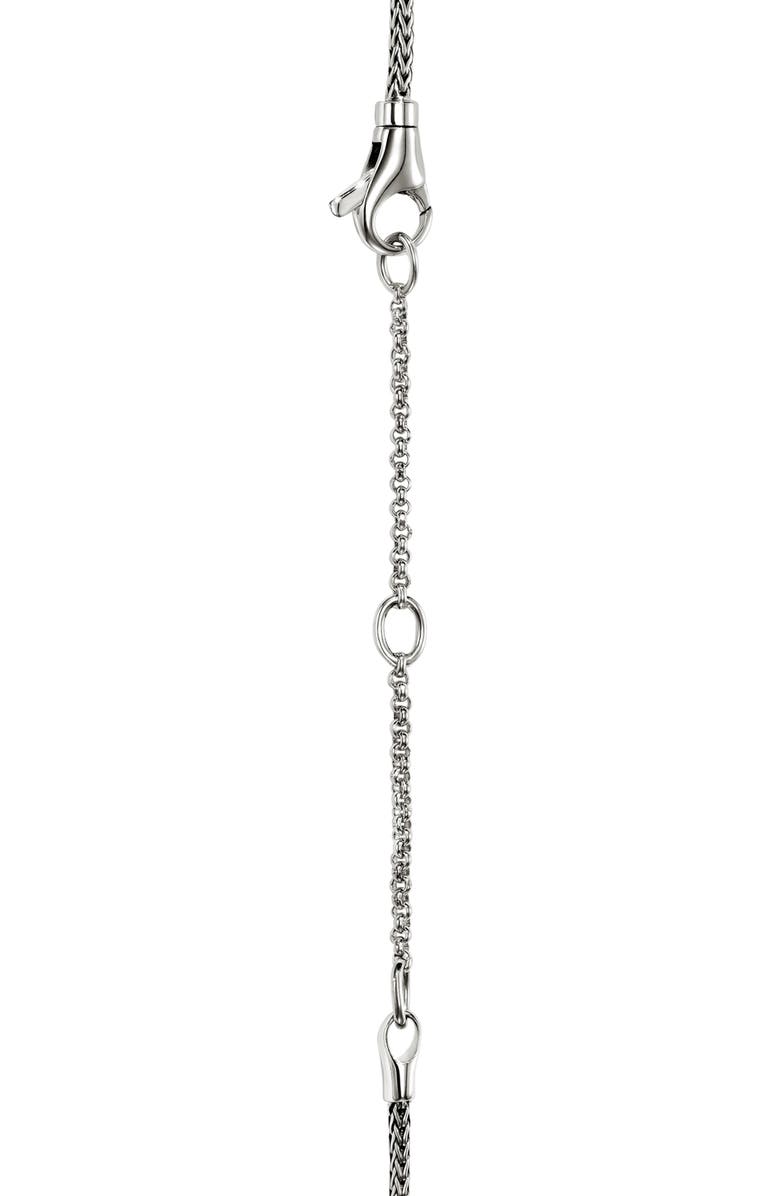John Hardy Icon Stud Lariat Necklace, Sterling Silver, Diamonds, Alternate, color, Silver