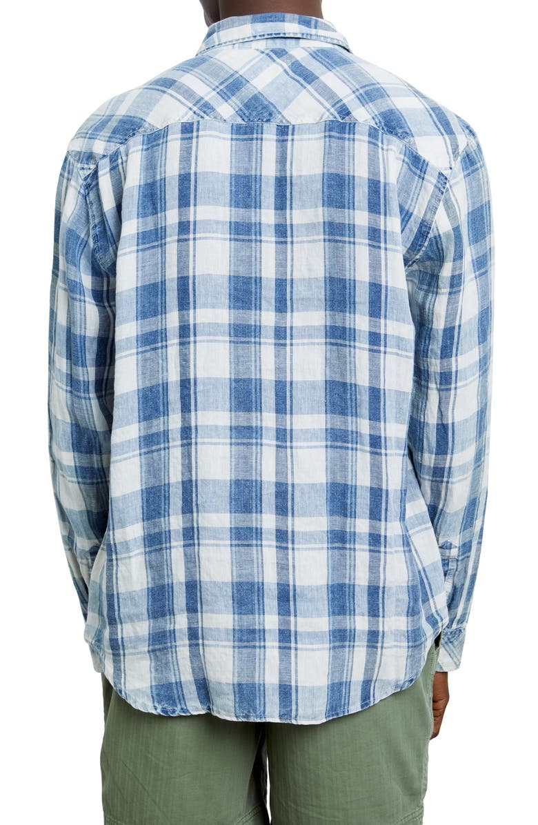 Rails Havana Plaid Linen Button-Up Shirt, Alternate, color,