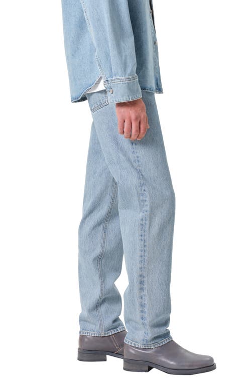 Agolde Waldon Relaxed Fit Straight Leg Jeans In Circuit Blue In Circuit