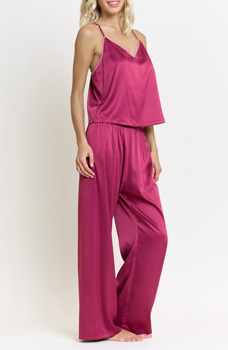 Honeydew Off to Bed Pajamas, Alternate, color, Mulberry
