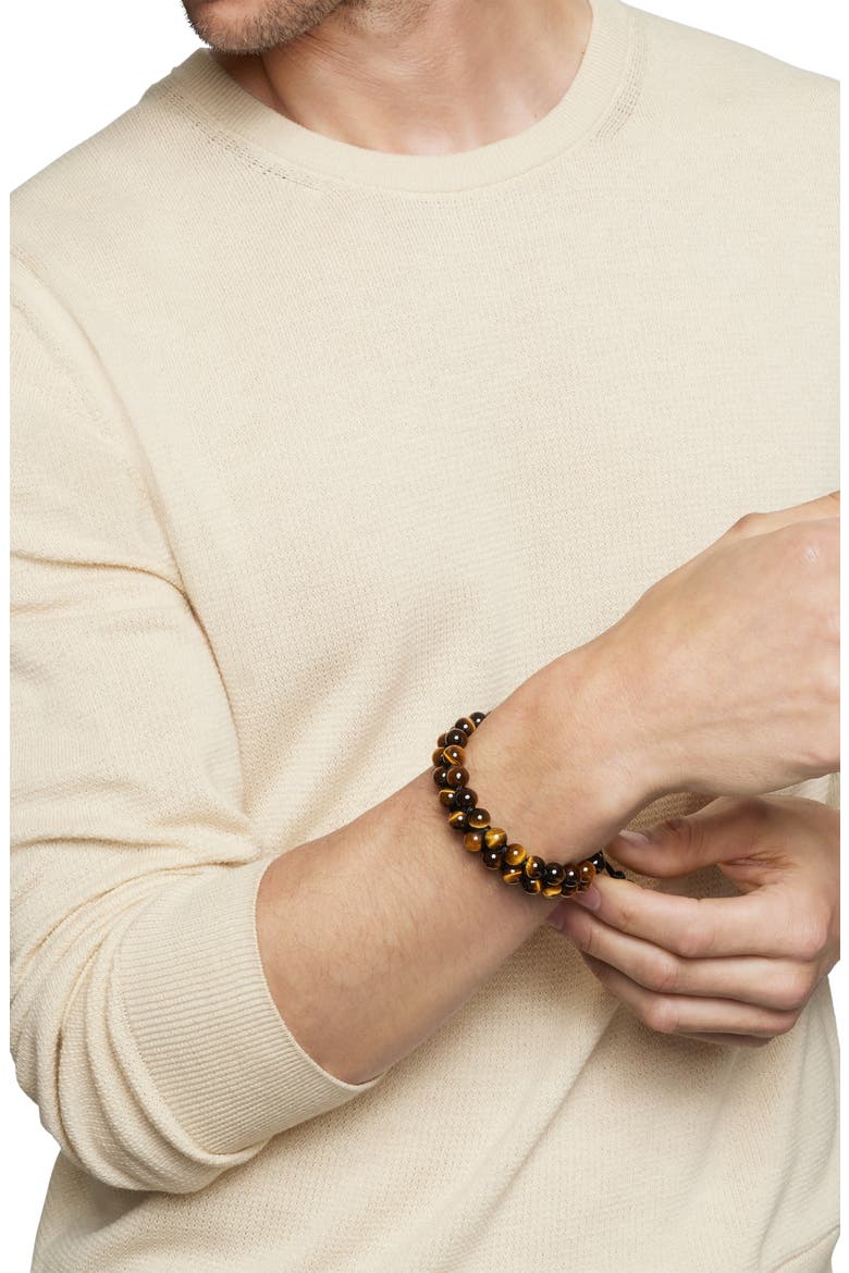 Spiritual Beads Two-Row Bracelet, Alternate, color, TIGERS EYE