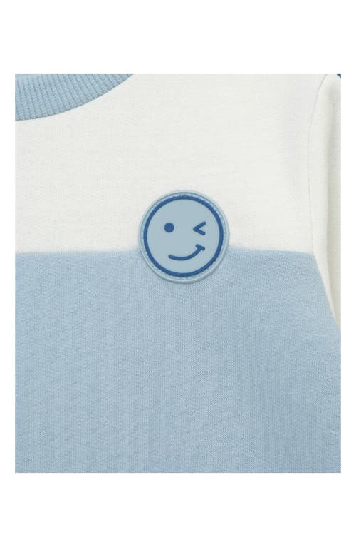 Little Me Colorblock Sweatshirt & Pants Set In Blue