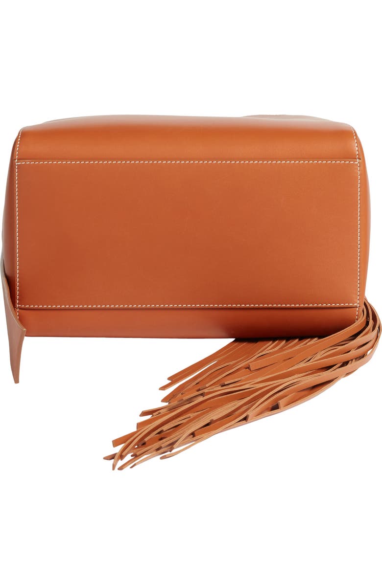 CALVIN KLEIN 205W39NYC Fringe Leather Bucket Bag, Alternate, color,