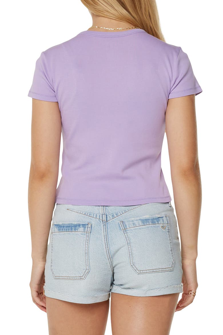 J'Aime La Plage Graphic Baby Tee, Alternate, color, LILAC BRZ