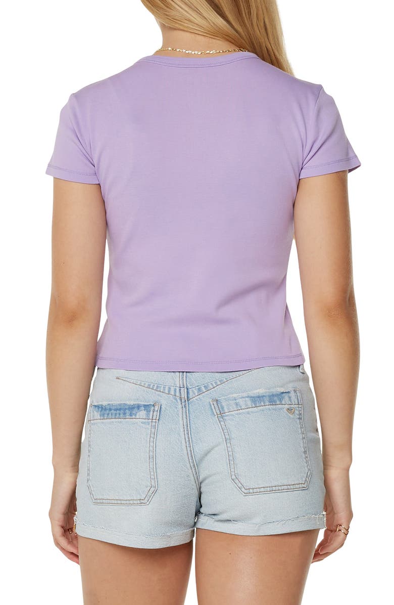 Roxy J'Aime La Plage Graphic Baby Tee, Alternate, color, Lilac Brz