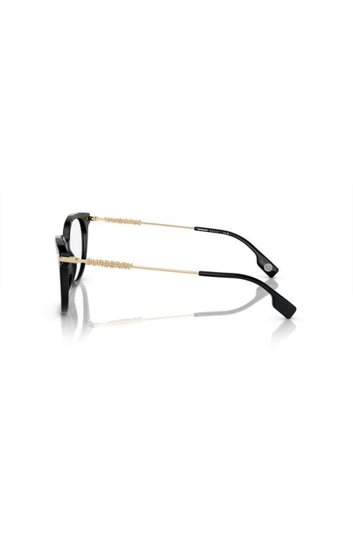 Burberry 53mm Square Optical Glasses In Black