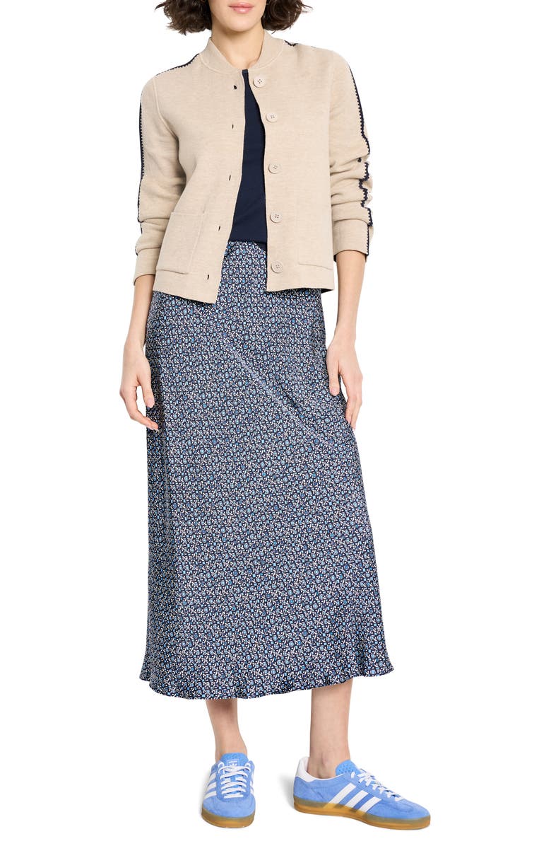 NIC+ZOE Dashing Dusk Cotton Blend Cardigan, Alternate, color, Taupe