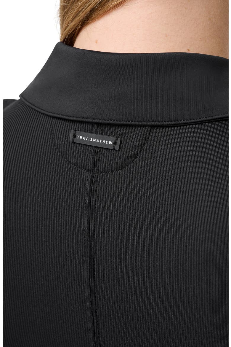Moveknit Zip Crop Top, Alternate, color, BLACK