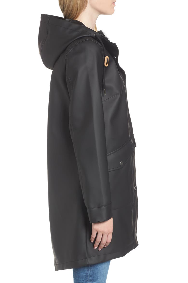 Levi's® Water Repellent Lightweight Hooded Parka, Alternate, color, BLACK