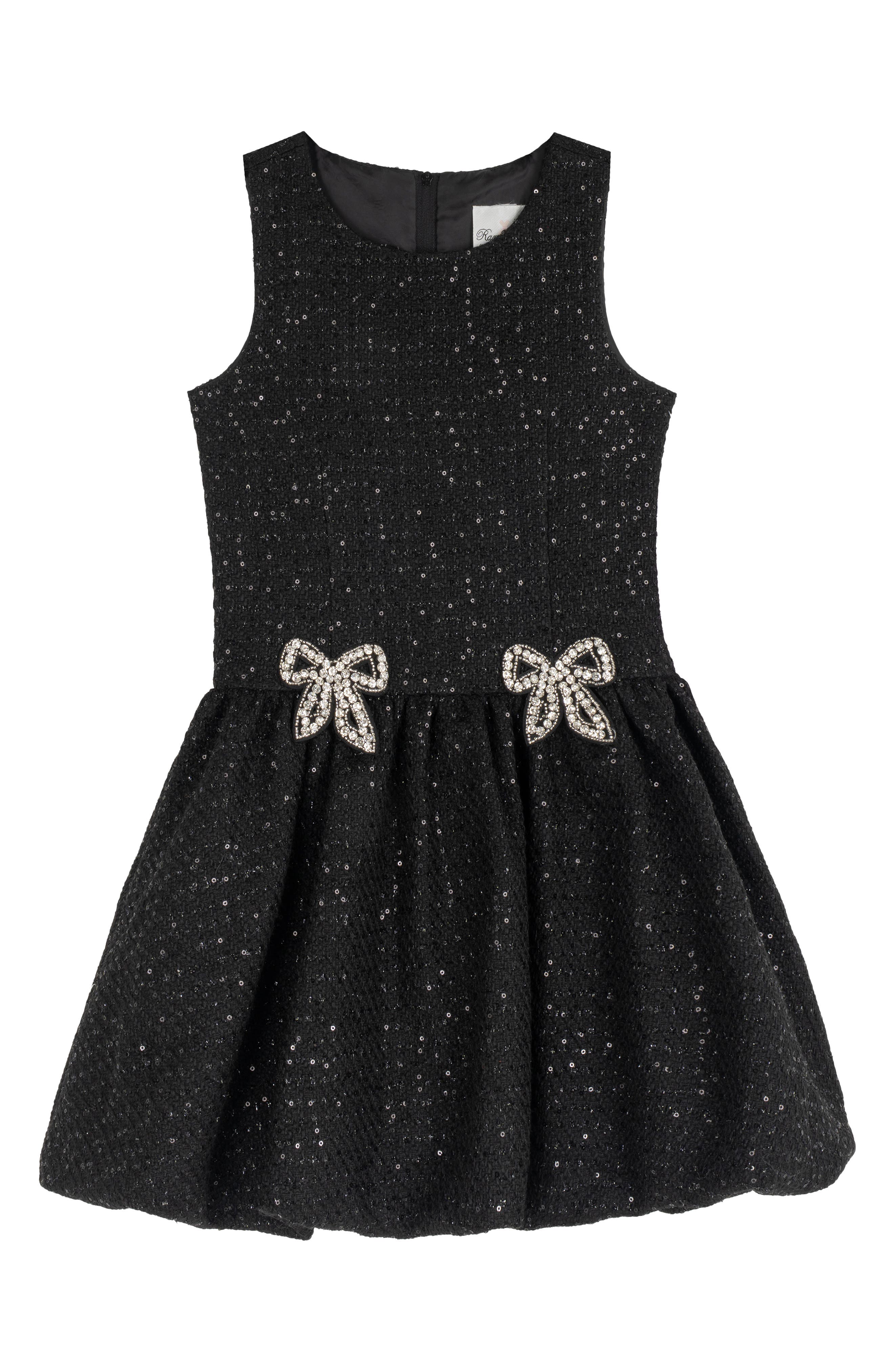 Kids' Sequin Boucle Bubble Dress