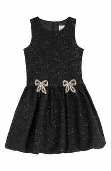 Kids' Sequin Boucle Bubble Dress