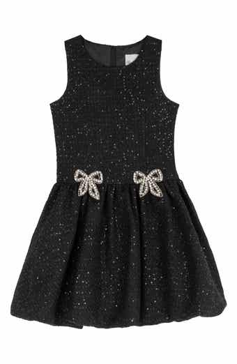 Kids' Sequin Boucle Bubble Dress